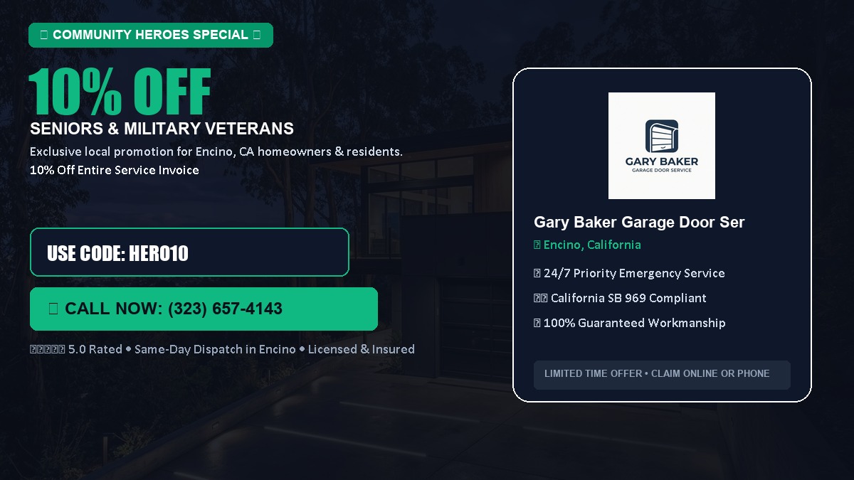 10% OFF Senior Citizens (65+) & Military / Veteran Community Discount in Encino, CA